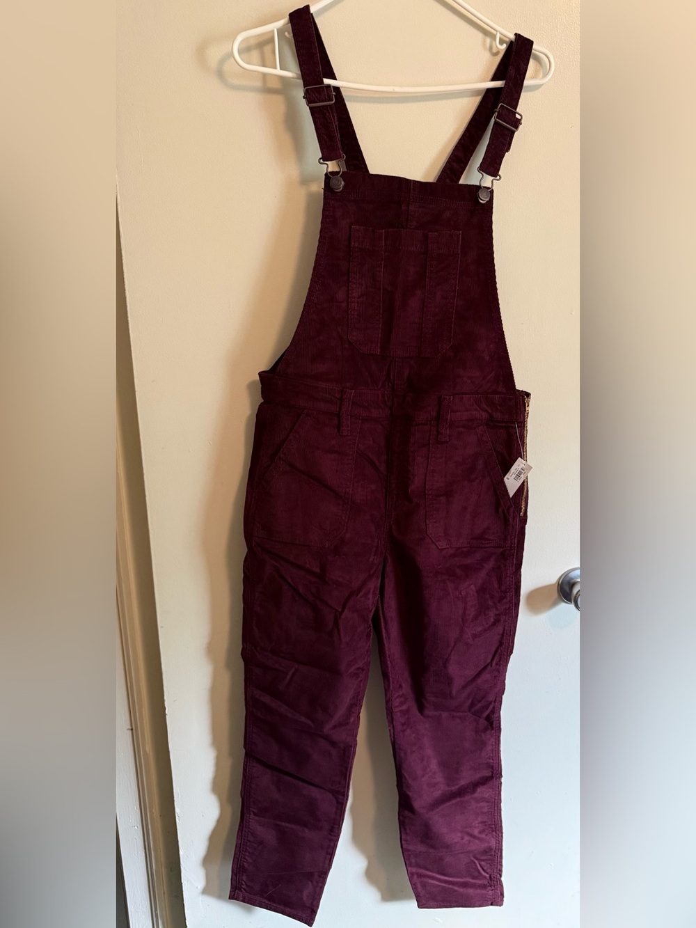 Burgundy Corduroy Overalls